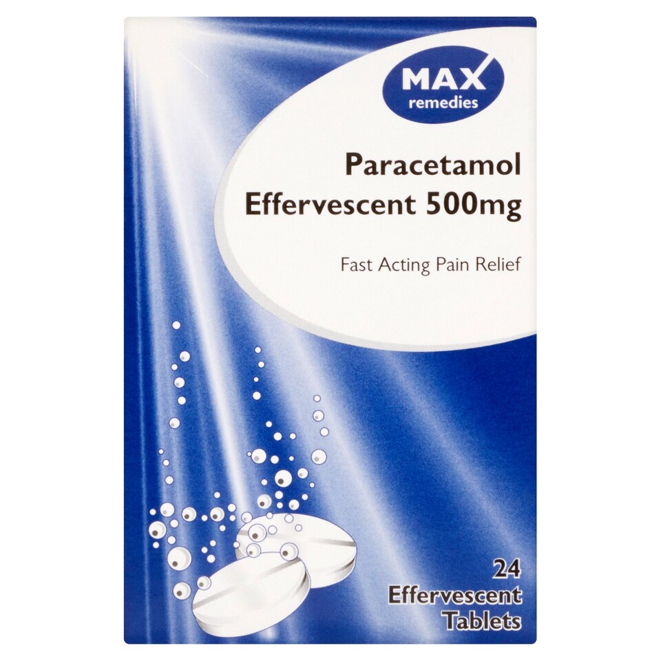 Max Remedies Soluble Paracetamol 500Mg 24 Tablets