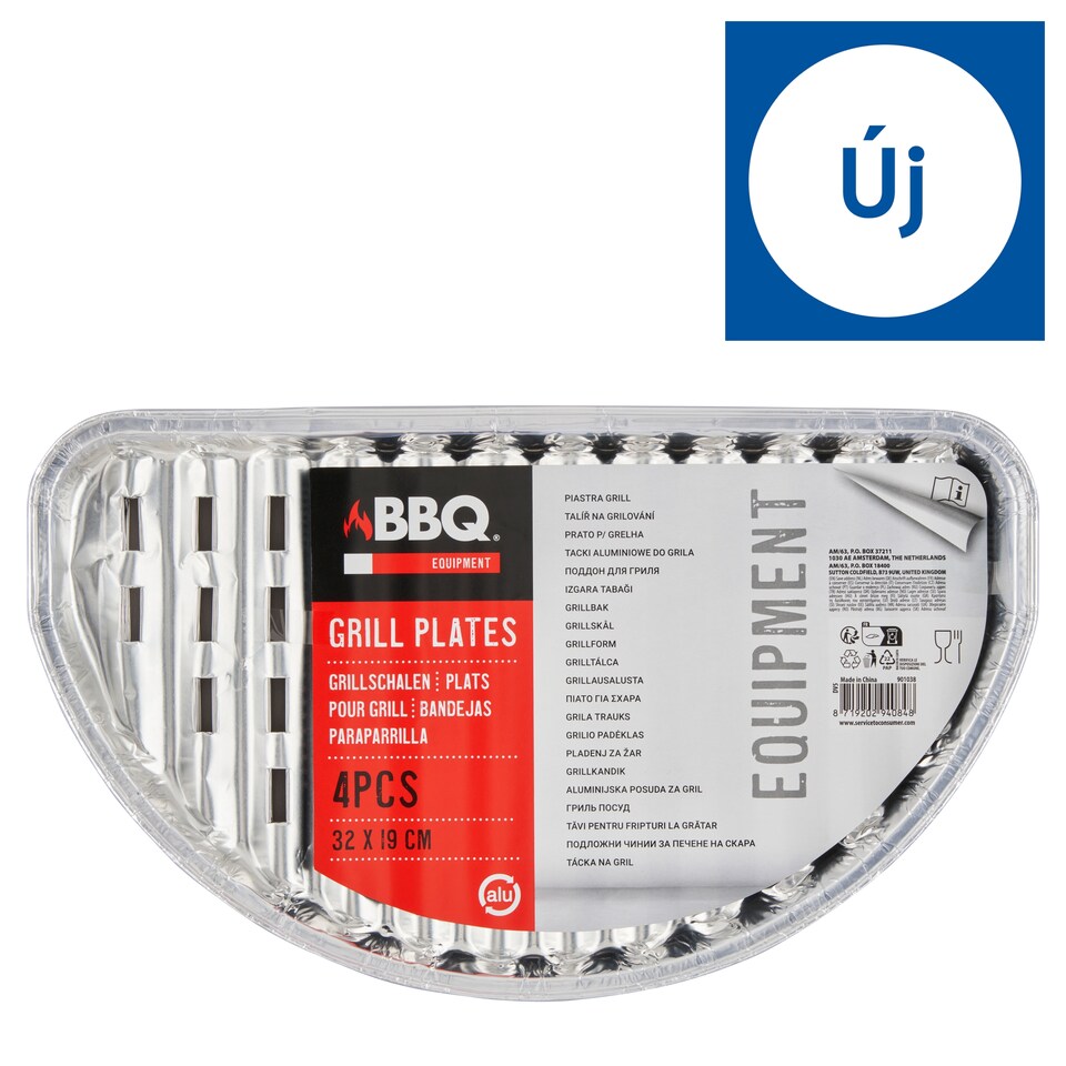 BBQ Grill Plates 32 x 19 cm 4 pcs