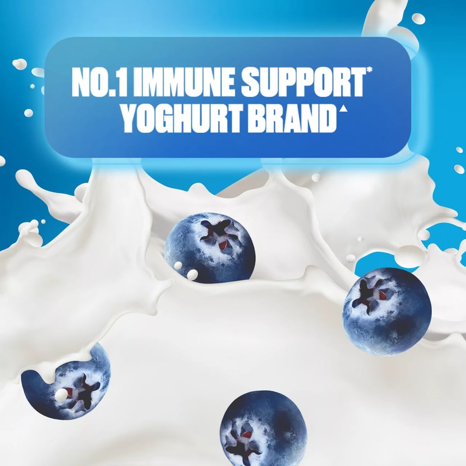 image 1 of Actimel Blueberry Immunity Live Yoghurt Drink Multipack 8X100g