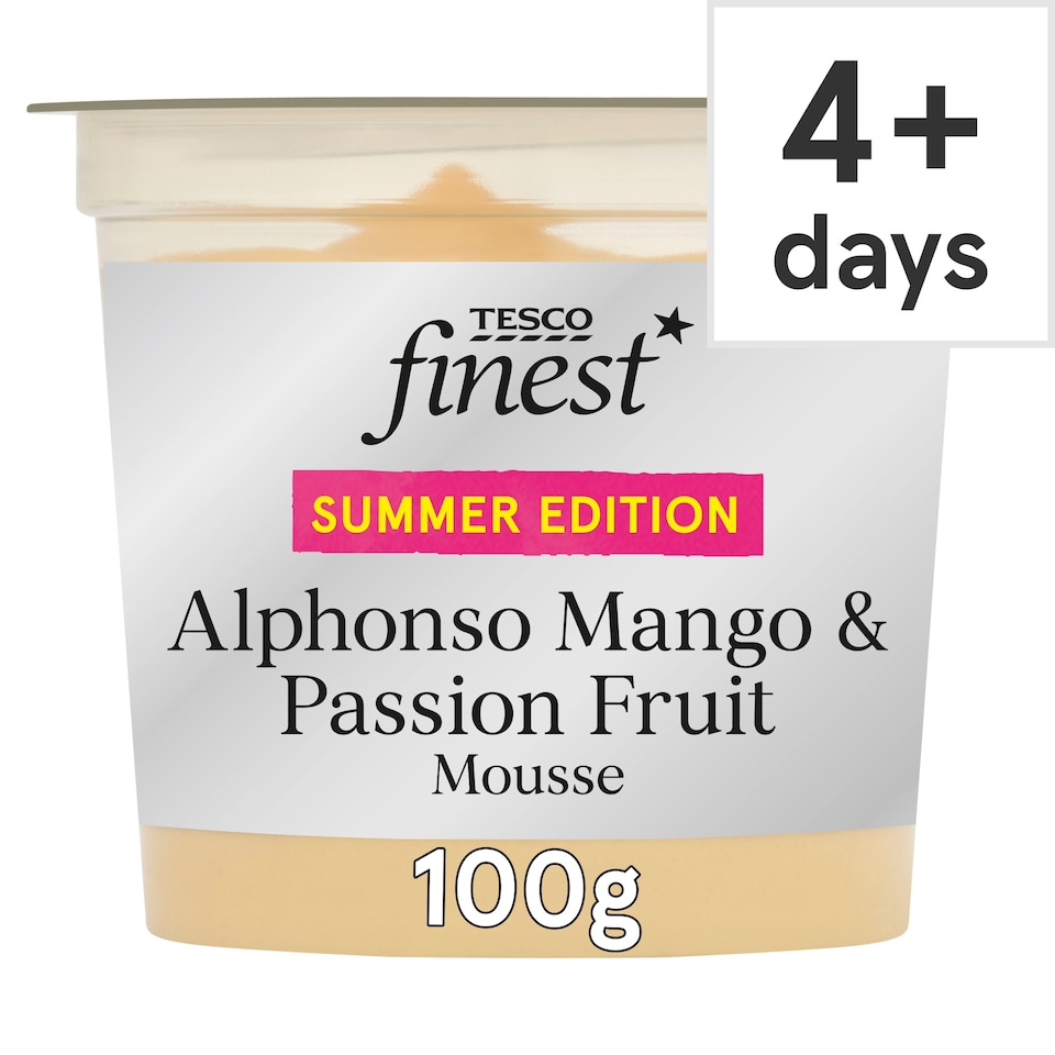 Tesco Finest Alphonso Mango & Passionfruit Mousse 100g