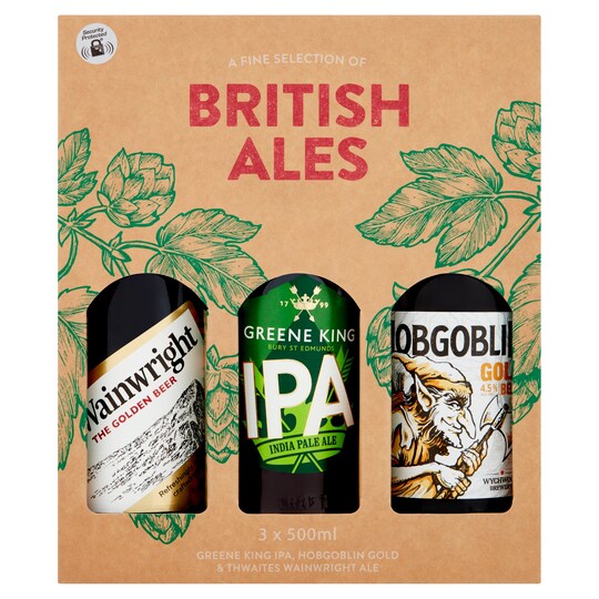 A Fine Selection Of British Ales Gift Set 3X500ml Tesco Groceries