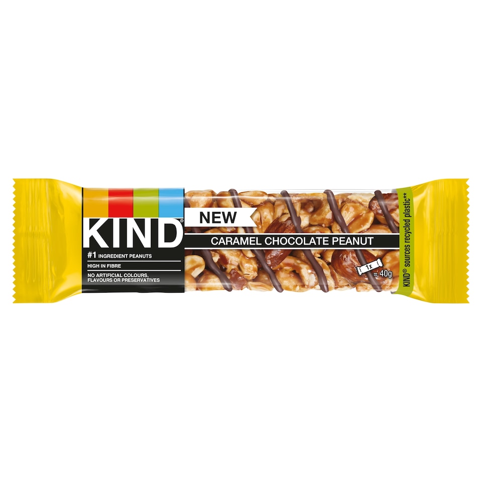Kind Caramel Chocolate Peanut & Mixed Nut Bar 40g