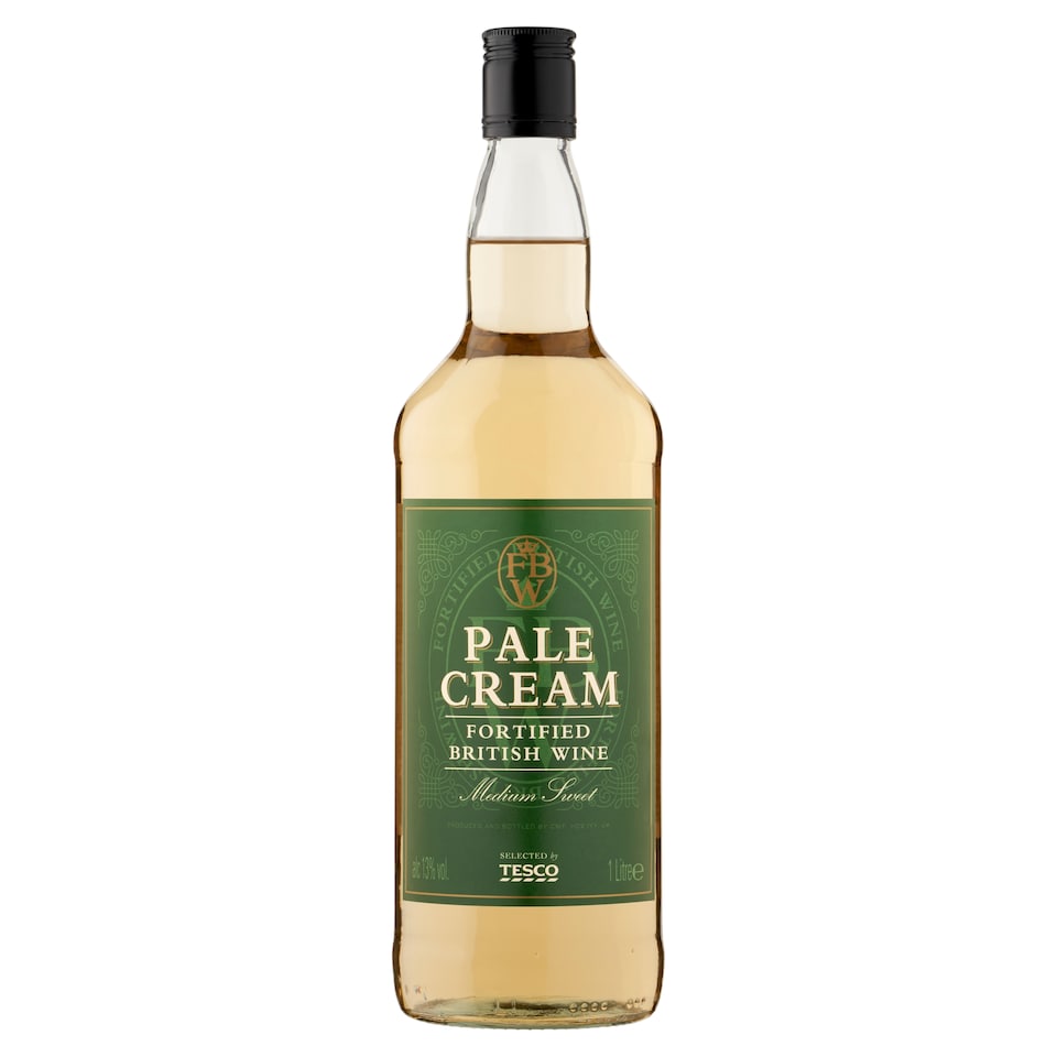Tesco Fortified British Wine Pale Cream 1 Litre