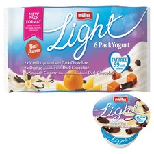 Muller Light Chocolate 6X165g