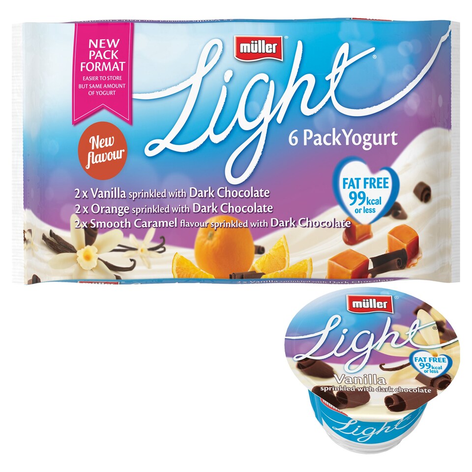 image 1 of Muller Light Chocolate 6X165g
