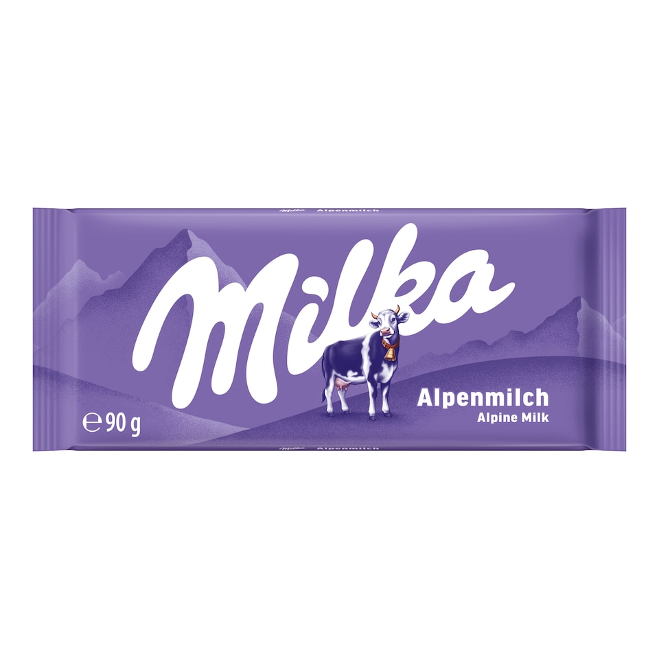 Milka alpesi tej felhasználásával készült tejcsokoládé 90 g