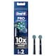 image 1 of Oral-B Pro Cross Action Black Toothbrush Heads 2 Pack