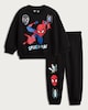 image 4 of Marvel Spider-Man 2-Piece Cotton Rich Sweatshirt and Joggers Set in Black
