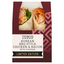 Tesco Korean BBQ Style Chicken & Bacon Wrap
