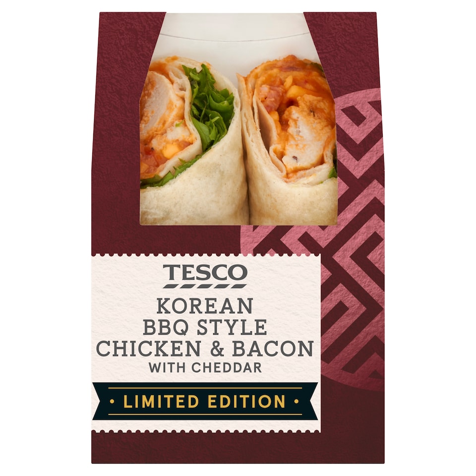 Tesco Korean BBQ Style Chicken & Bacon Wrap