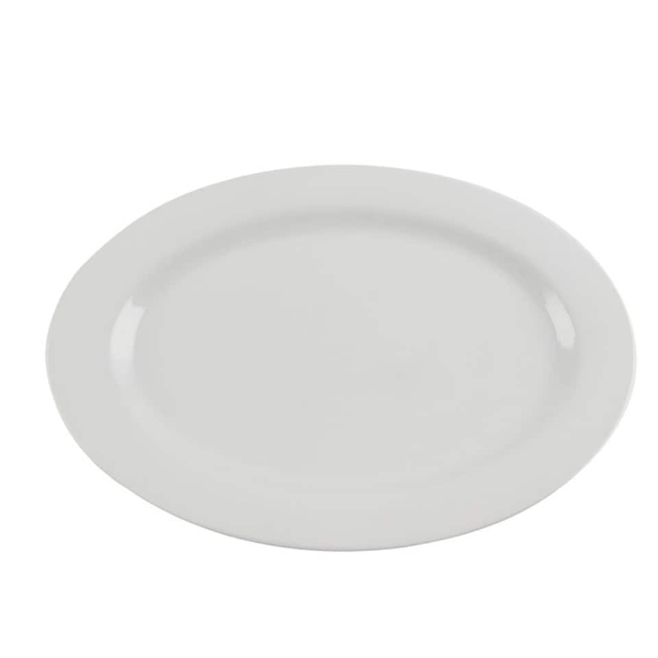 F&F Home White Oval Platter