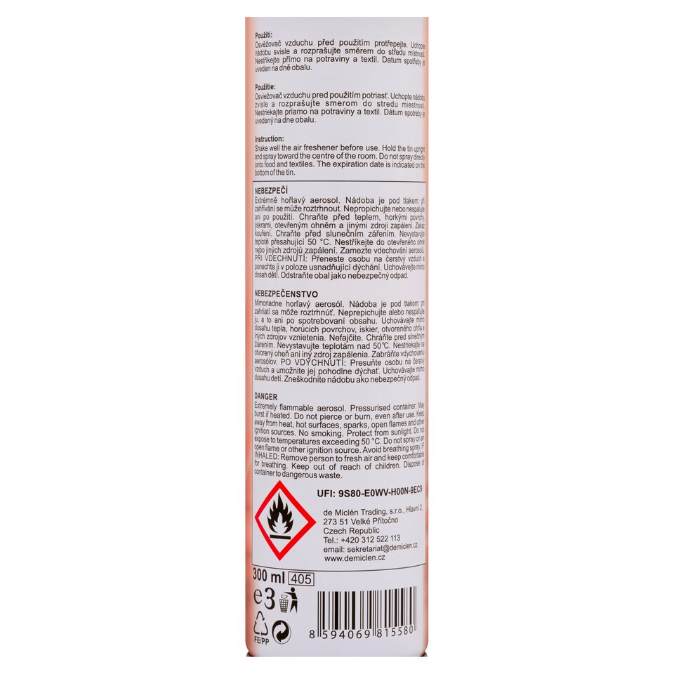 Obrázek 1 pro produkt Miléne Cotton Fresh osvěžovač vzduchu 300ml