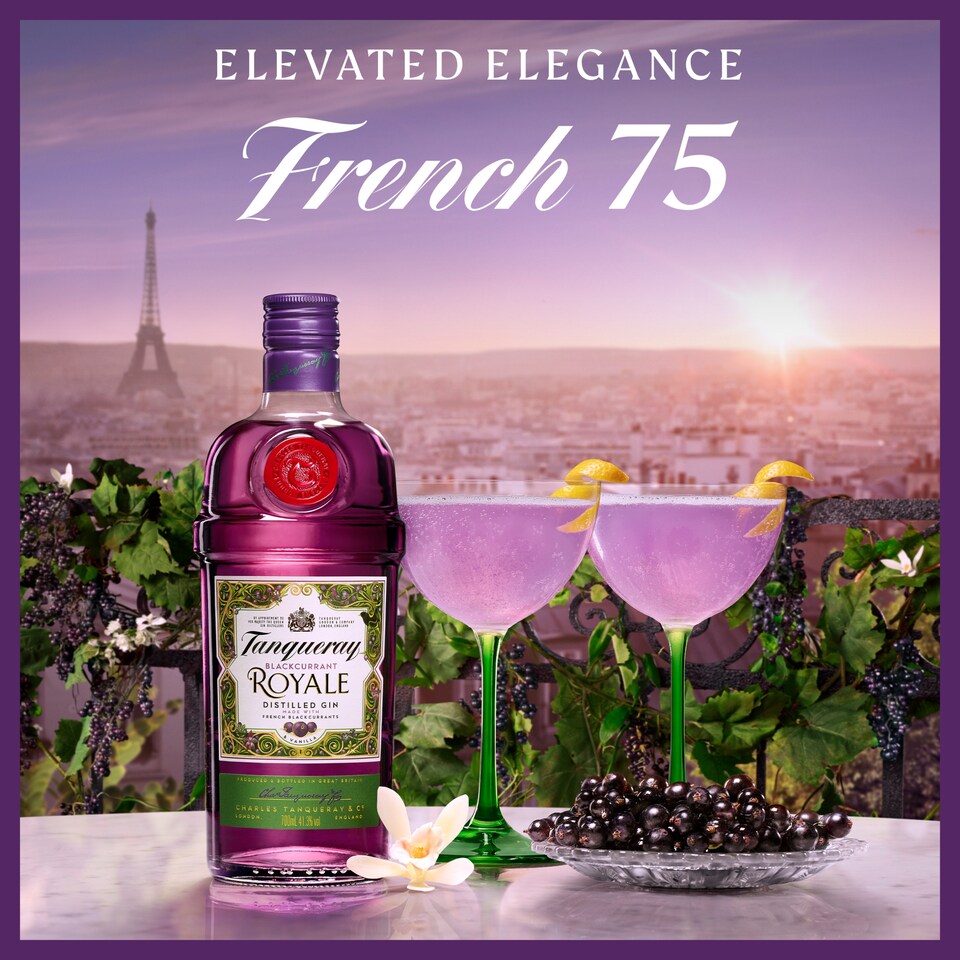 image 1 of Tanqueray Blackcurrant Royale Gin Bottle 41.3% Vol 70cl