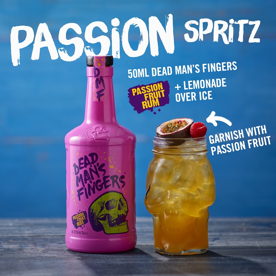 image 1 of Dead Man's Fingers Passion Fruit Rum 70Cl