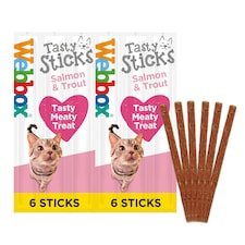Webbox Cat Sticks Salmon Treats 6 Sticks