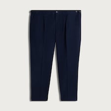 F&F Pleated Tailored Fit Trousers in Navy