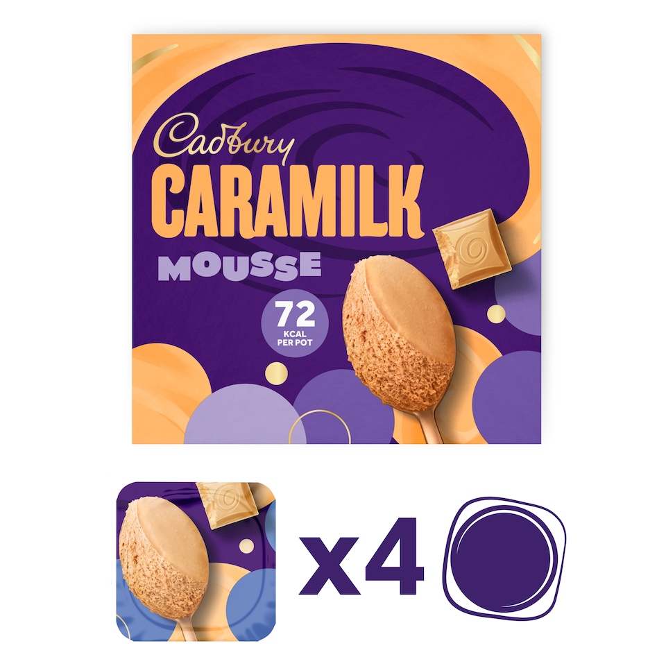 image 1 of Cadbury Caramilk Mousse 4x45g