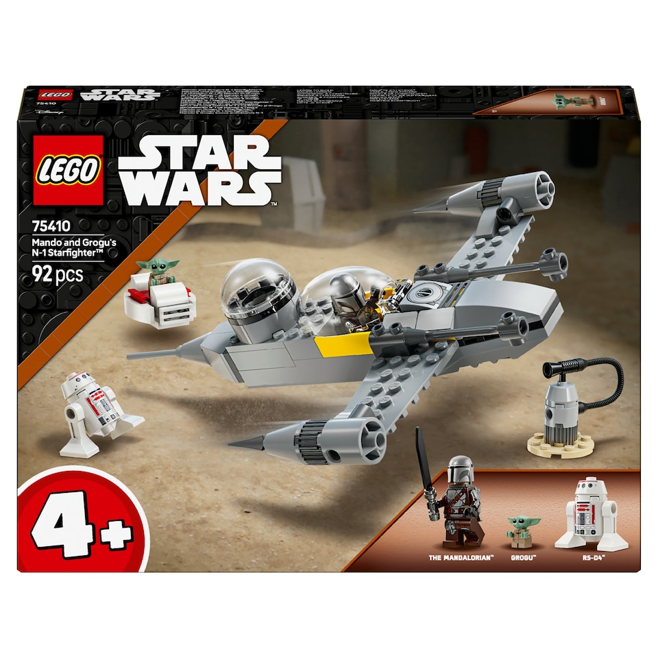 image 1 of LEGO Star Wars 75410 Mando And Grogu'S N-1 Starfighter