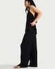 image 1 of F&F Crinkle Textured Co-ord Trousers in Black