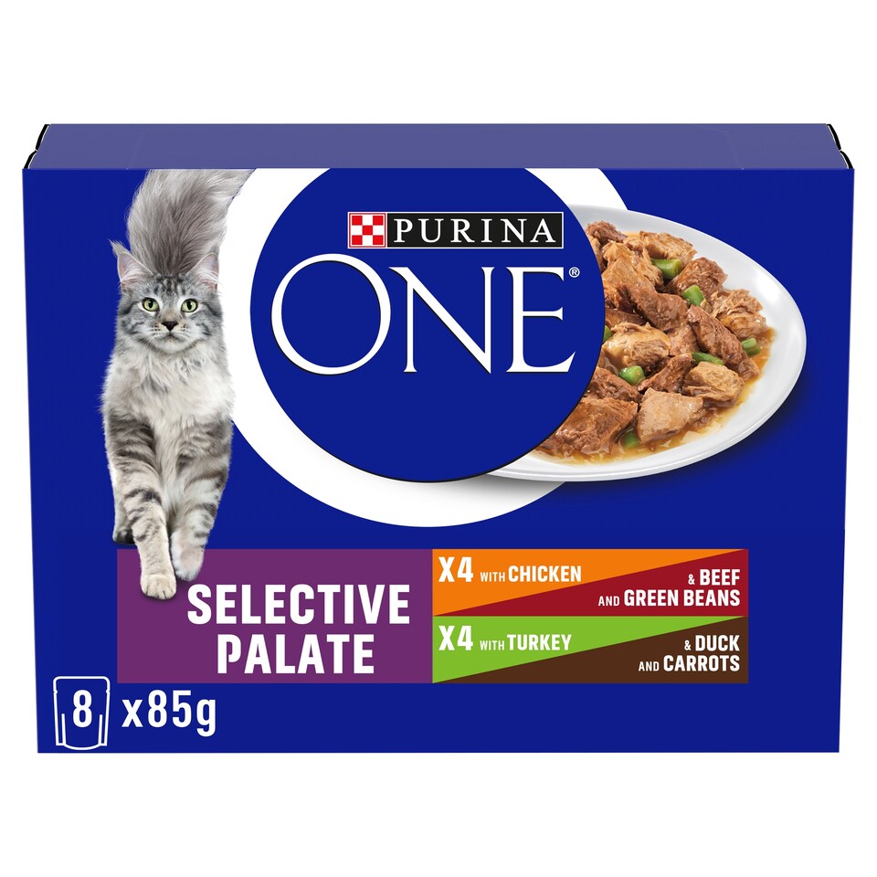 image 1 of Purina One Selective Palate Cat Meals 8X85g