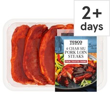 Tesco 4 Char Sui Pork Loin Steaks 600g