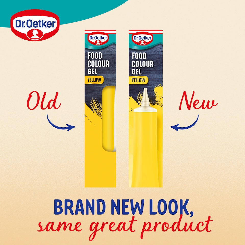 image 1 of Dr. Oetker Extra Strong Food Colour Gel - Yellow 15g