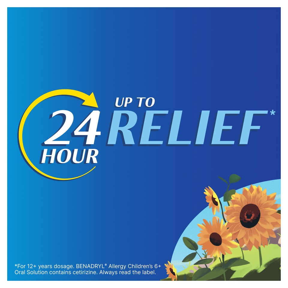 image 1 of BENADRYL ALLERGY CHILDRENS MEDICINE 6YR + TUTTI FRUTTI FLAVOUR 60ML