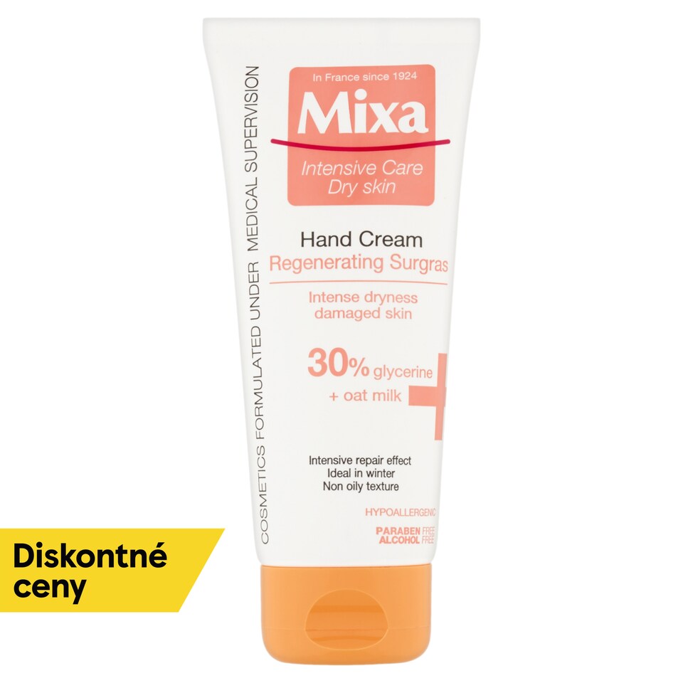 MIXA INTENSIVE CARE DRY SKIN Surgras, premasťujúci regeneračný krém na ruky, 100 ml