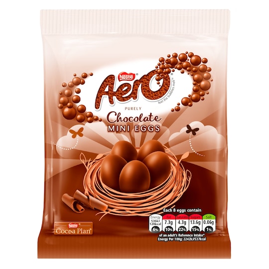 Aero Milk Chocolate Mini Eggs Bag 70G