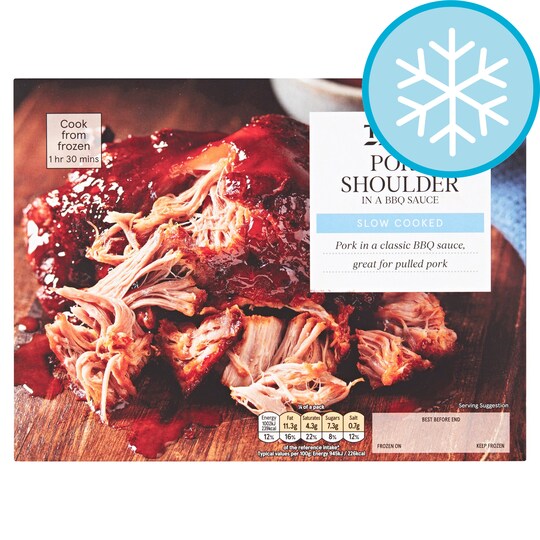 Tesco Pork Shoulder In A Bbq Sauce 465G