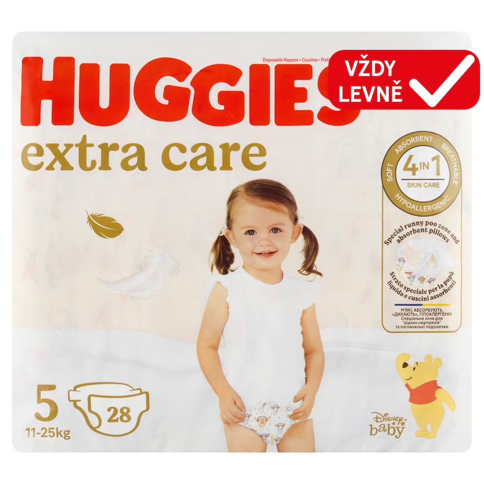image 1 of Huggies Extra Care Diapers Size 5 Children 11-25kg 28 pcs