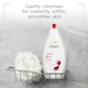 image 4 of Dove Silky Velvet Body Wash Shower Gel 450 ml