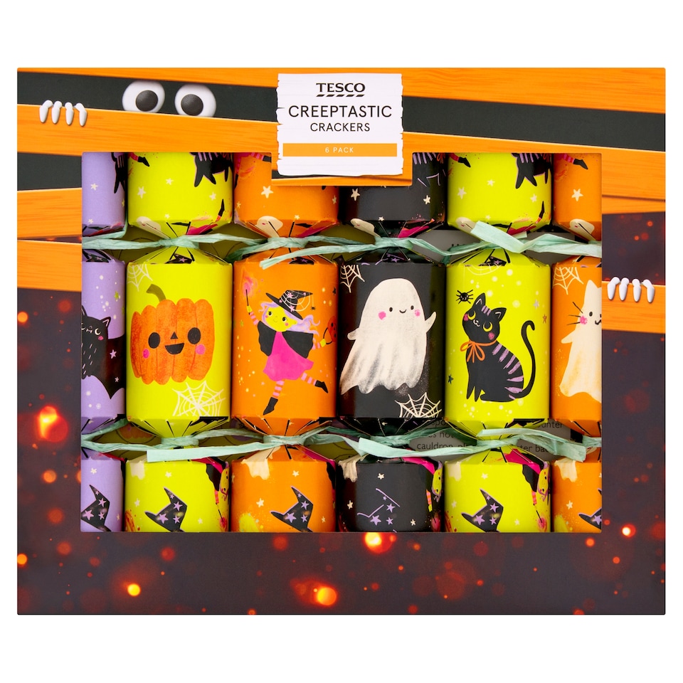 Tesco Halloween Mini Crackers 6 Pack