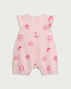 image 2 of F&F Baby Pure Cotton Cake Romper in Pink