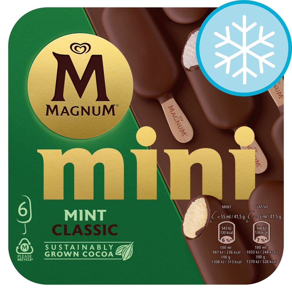 image 1 of Magnum Mini Clsc And Mint Ice Cream Sticks 6X55ml