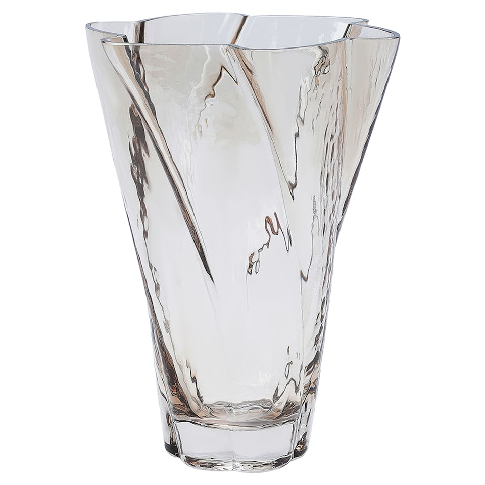 F&F Home Smokey Amber Glass Vase