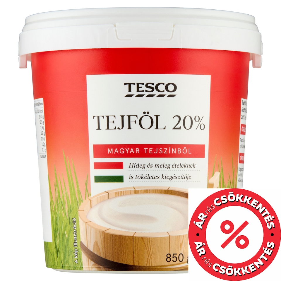 Tesco tejföl 20% 850 g
