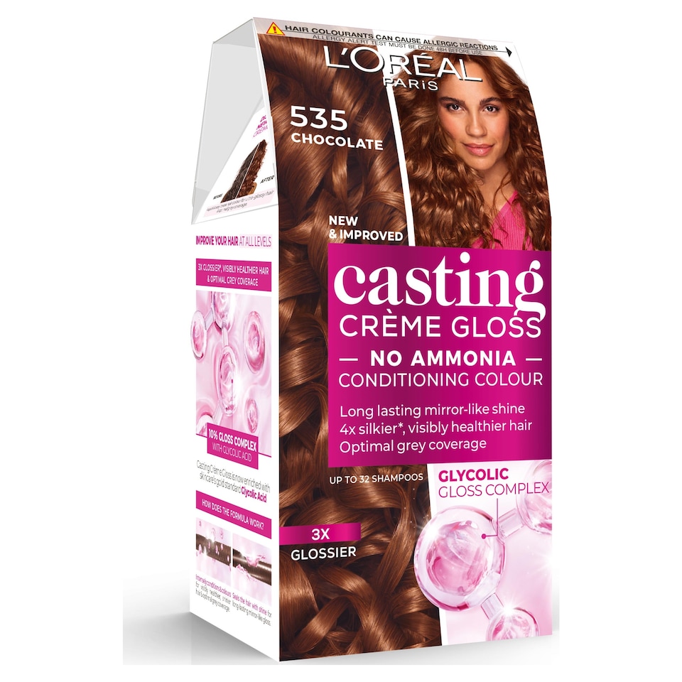 image 1 of L'oreal Casting Creme Gloss Chocolate Brown 535 Semi-Permanent Hair Dye