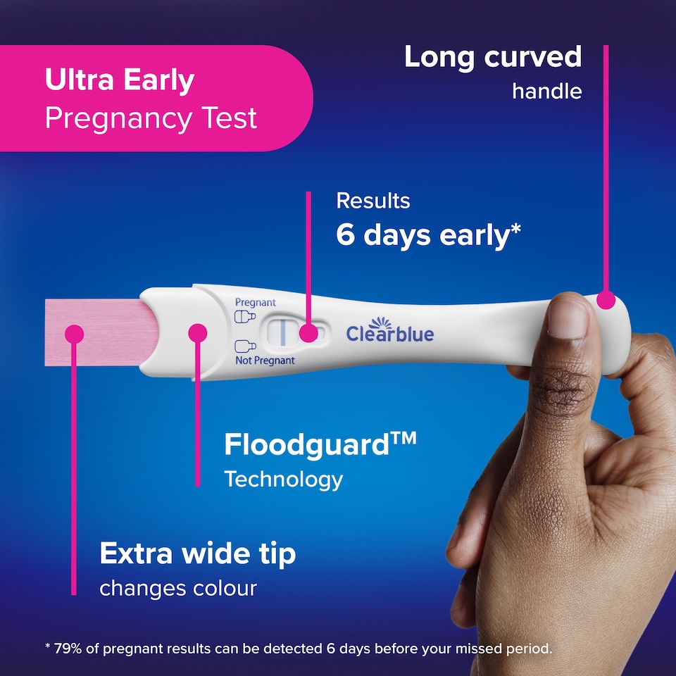 image 1 of Clearblue Triple Check & Date Pregnancy Test Combo Pack with 3 Tests
