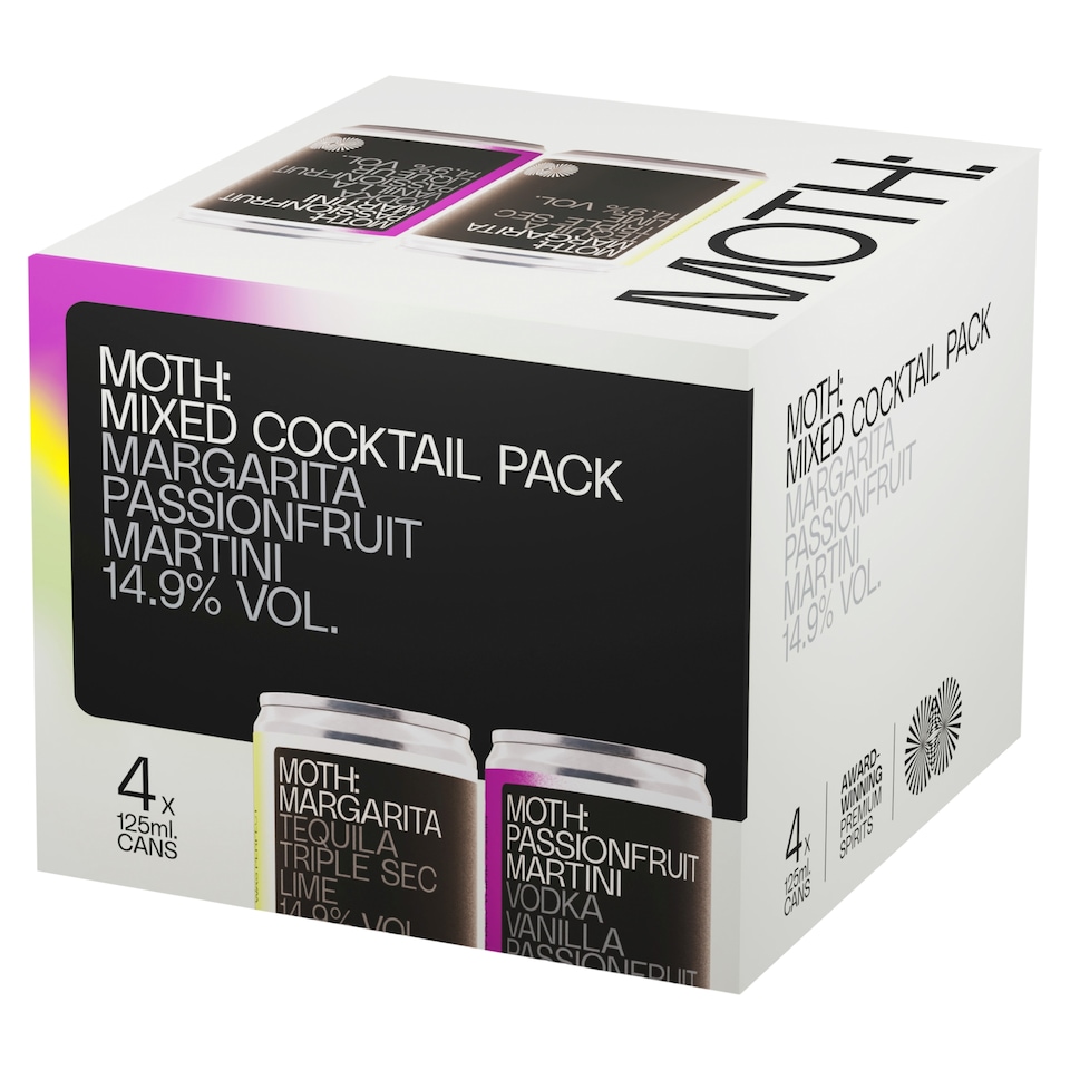 MOTH Mixed Cocktail Pack 4x125ml