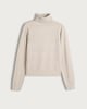 image 4 of F&F Knitted Roll Neck Jumper with Wool in Neutral