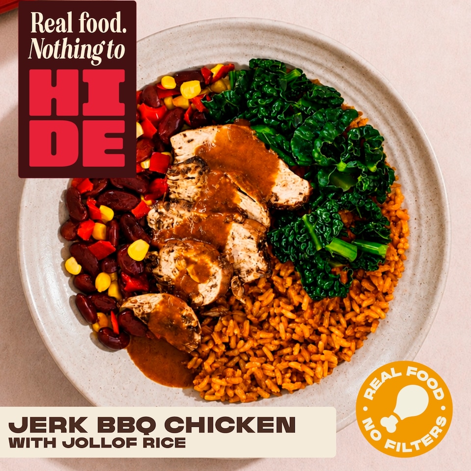 image 1 of Hide Jerk BBQ Chicken with Jollof Rice 380g