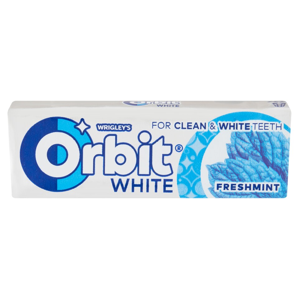image 1 of Orbit White Freshmint Mint Flavoured Sugar-Free Chewing Gum with Sweetener 14 g