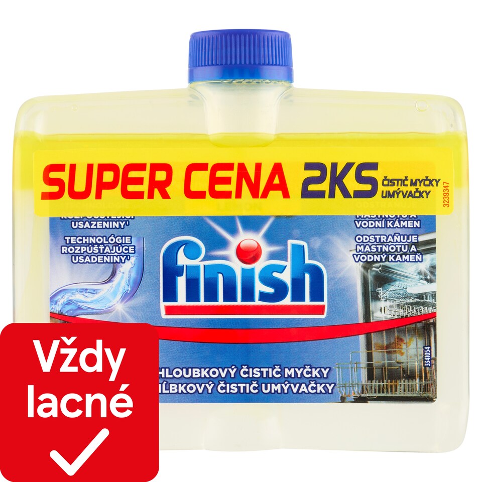 obrázok 1 z Finish Lemon hĺbkový čistič umývačky riadu 2 x 250 ml