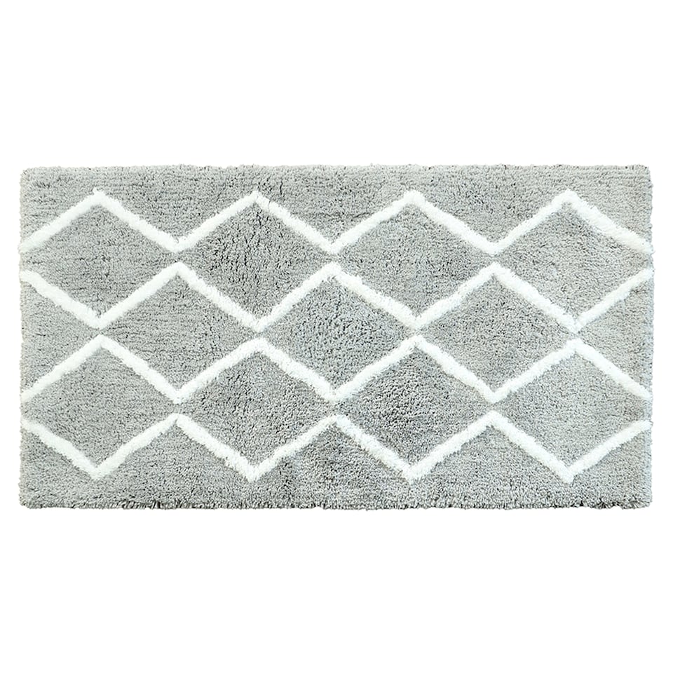 F&F Home Grey Geo Berber Rug 