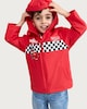 image 1 of Disney Pixar Cars Hooded Zip Up Jacket in Red