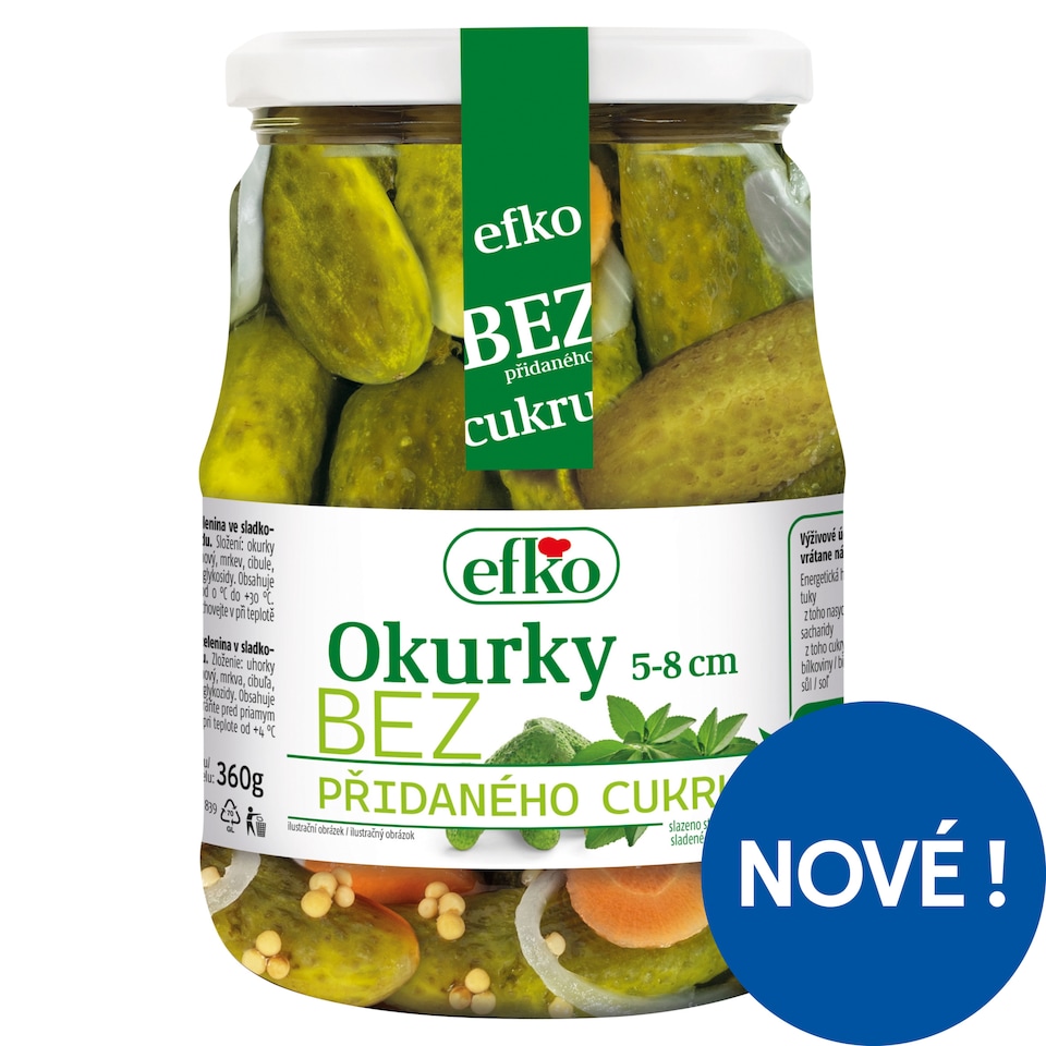 Efko Okurky 5-8 cm 670g