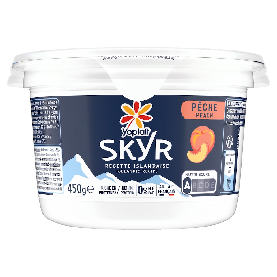 Yoplait SKYR Peach Yogurt 450G