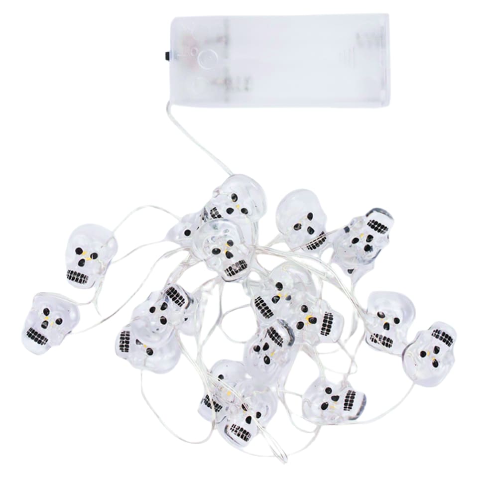 image 1 of Halloween Skull String Lights