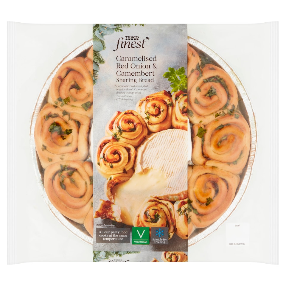 Tesco Finest* Caramelised Red Onion And Camembert Sharing Bread 565G